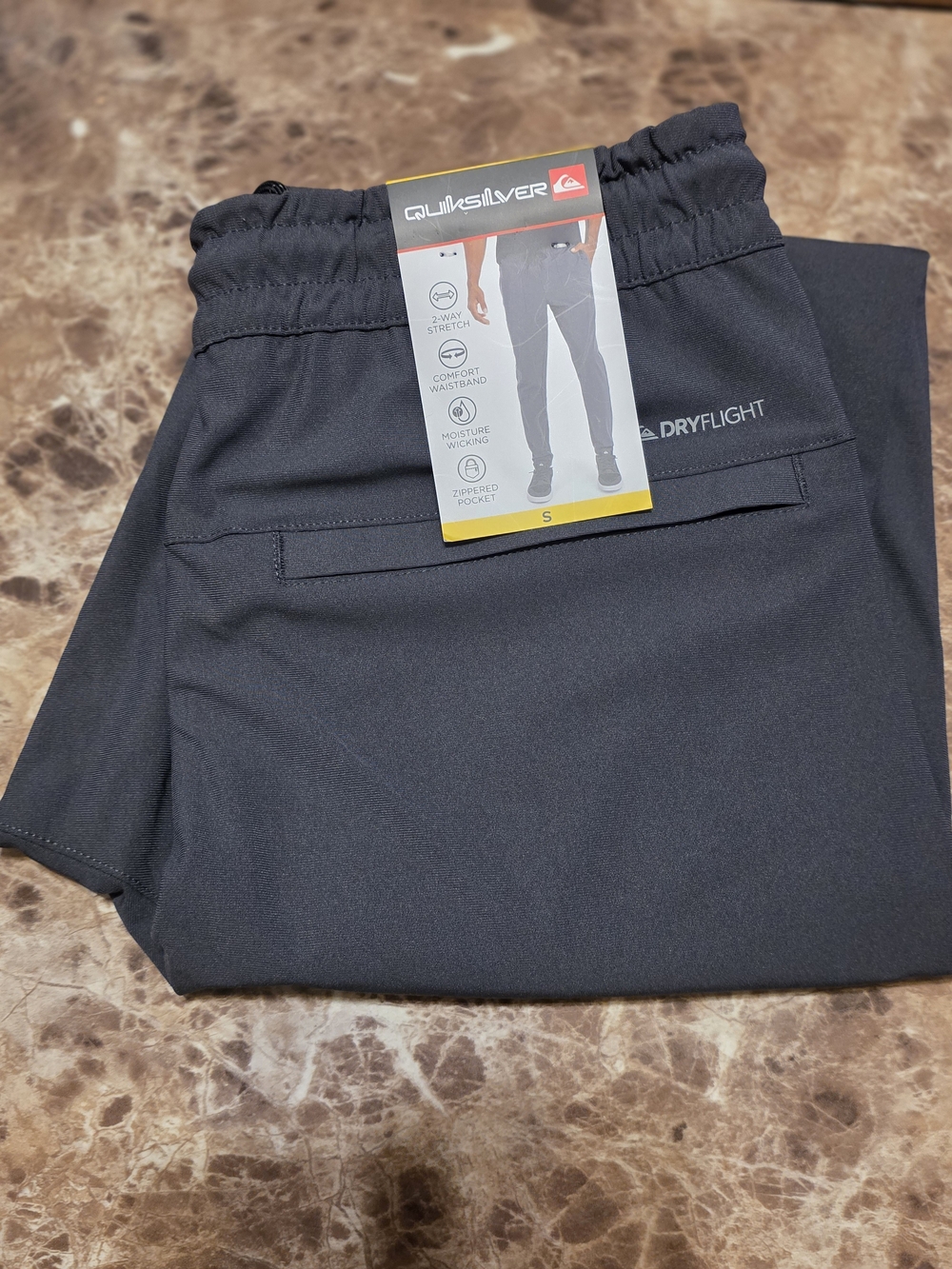 Quiksilver Men's Black DryFlight Jogger Pants